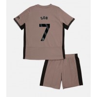Camisa de time de futebol Tottenham Hotspur Son Heung-min #7 Replicas 3º Equipamento Infantil 2023-24 Manga Curta (+ Calças curtas)
